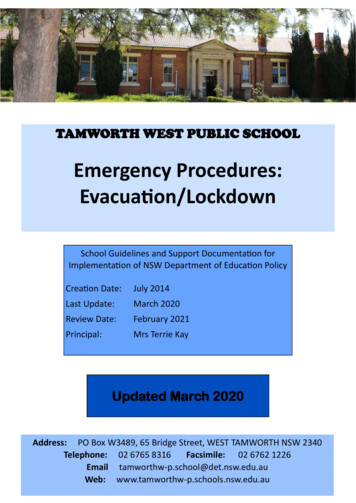 Emergency Procedures: Evacuation/Lockdown