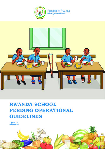 Rwanda School Feeding Operational Guidelines - R5 - MINEDUC