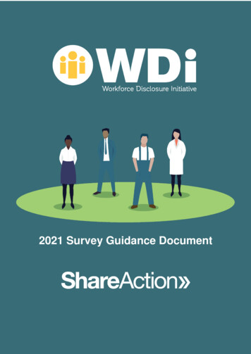 2021 Survey Guidance Document - ShareAction