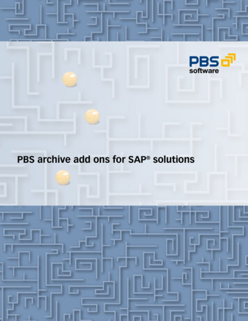 PBS Archive Add Ons For SAP Solutions