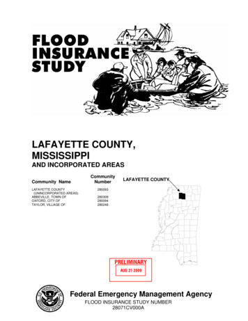LAFAYETTE COUNTY, MISSISSIPPI - Geology