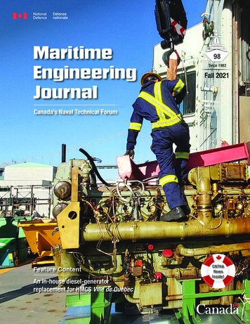 Maritime Engineering Edition Fall 2021 No - Canada.ca