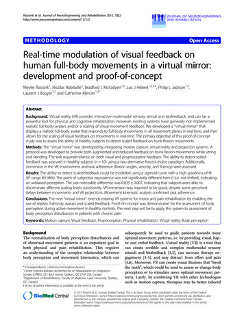 METHODOLOGY Open Access Real-time Modulation Of Visual Feedback On .