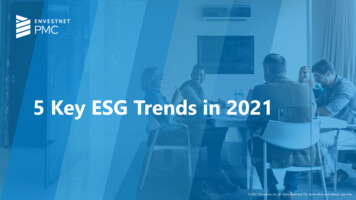 5 Key ESG Trends In 2021 - Envestnet PMC