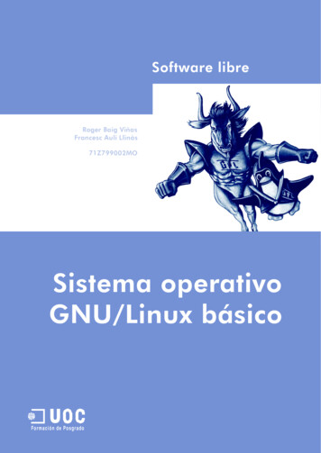 Sistema Operativo GNU/Linux Básico - Unizar.es