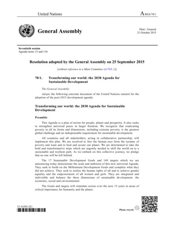 General Assembly 21 October 2015 - United Nations