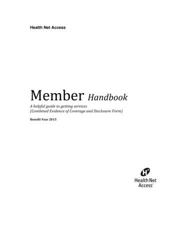 2015 Health Net Access Member Handbook Post Approval