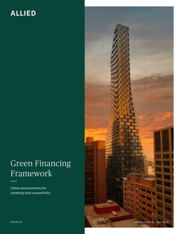 Green Financing Framework - Allied Properties REIT