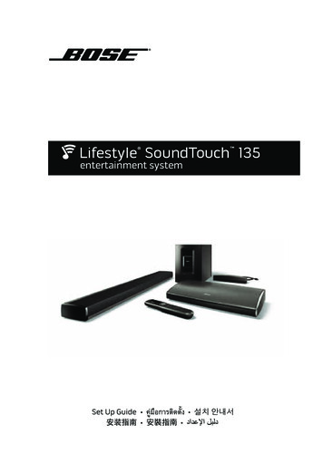 Set Up Guide Lifestyle 135 Series IV - Bose