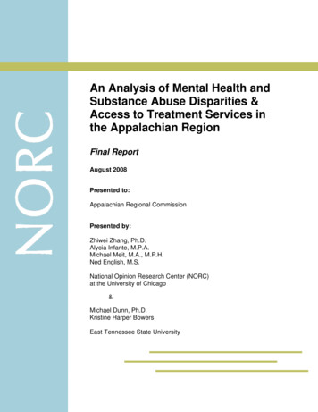 Analysis Of Mental Health And Substance Abused Is Parities