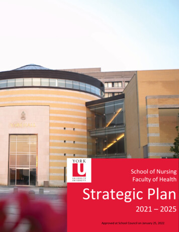 School Of Nursing Faculty Of Health Strategic Plan