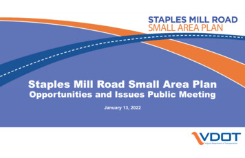 Staples Mill Road Small Area Plan - Virginia
