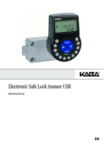 Electronic Safe Lock Axessor USB - Safelock Systems