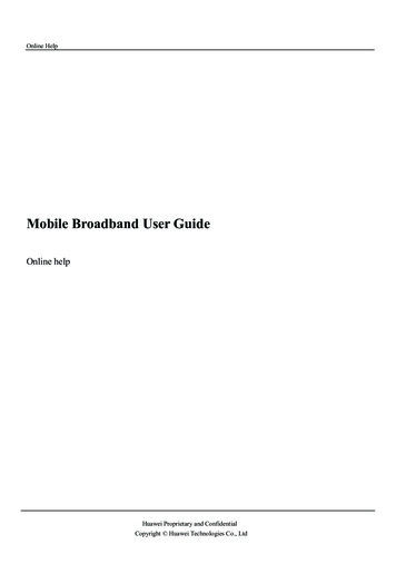 Mobile Broadband User Guide - Vodafone
