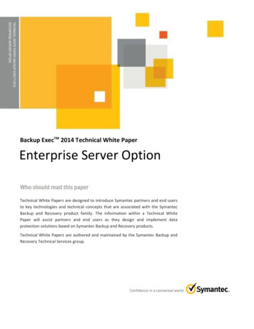 TM 2014 Technical White Paper Enterprise Server Option - VOX