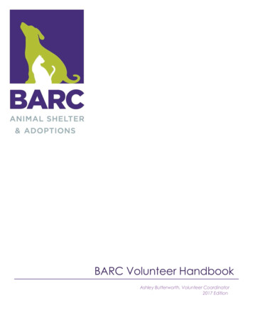 BARC Volunteer Handbook - Houston