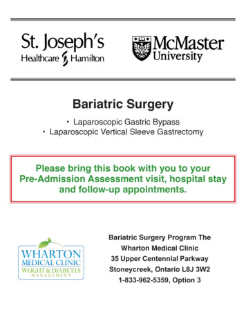 Bariatric Surgery - Wharton Medical Clinic