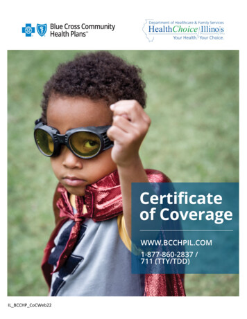 Certificate Of Coverage - BCBSIL