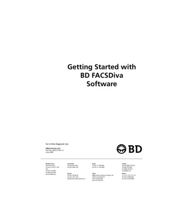 Getting Started With BD FACSDiva Software - Boston University