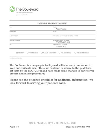 BLVD Intake And Referral Form