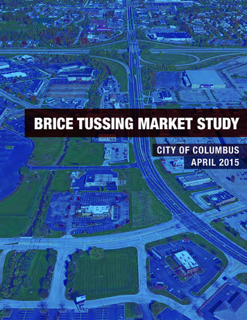 BRICE TUSSING MARKET STUDY - City Of Columbus