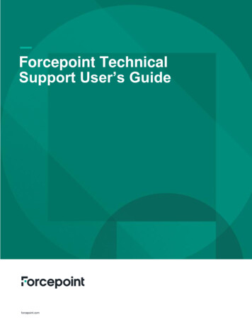 Forcepoint Technical Support User's Guide