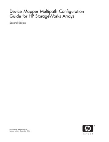 Device Mapper Multipath Configuration Guide For HP StorageWorks Arrays