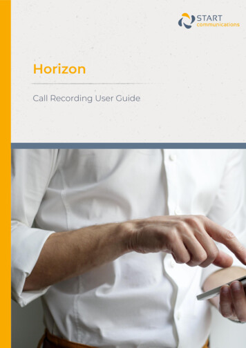 Call Recording User Guide