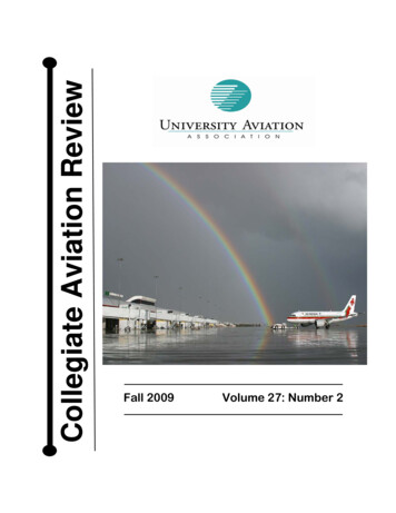 Collegiate Aviation Review - Uaa.aero