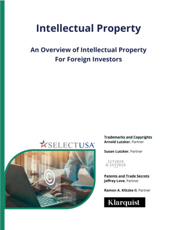 SelectUSA Investor Guide - Intellectual Property
