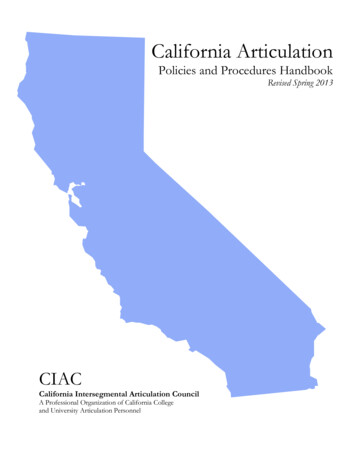 California Articulation - CSUSB