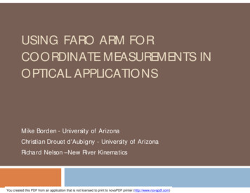 12-Arizona CMSC Presentation - Using Faro Arm For Coordinate .