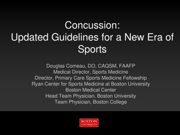 Concussion: Updated Guidelines For A New Era Of Sports