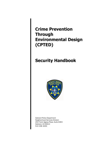 Crime Prevention Through Environmental Design (CPTED) Security Handbook