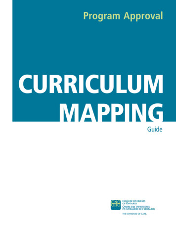 Curriculum Mapping Guide - CNO
