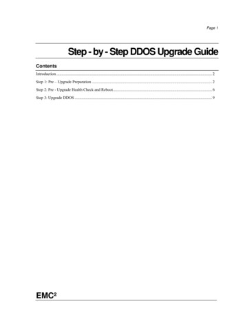 Step - By - Step DDOS Upgrade Guide
