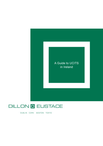 A Guide To UCITS In Ireland - Dillon Eustace