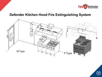 Defender Kitchen Hood Fire Extinguishing System