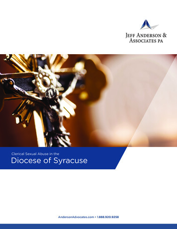 Clerical Sexual Abuse In The Diocese Of Syracuse