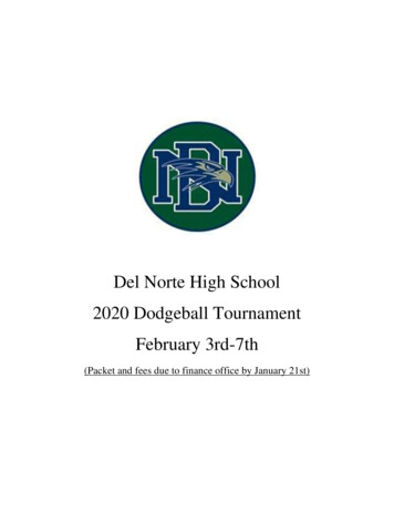 Del Norte High School 2020 Dodgeball Tournament February 3rd-7th
