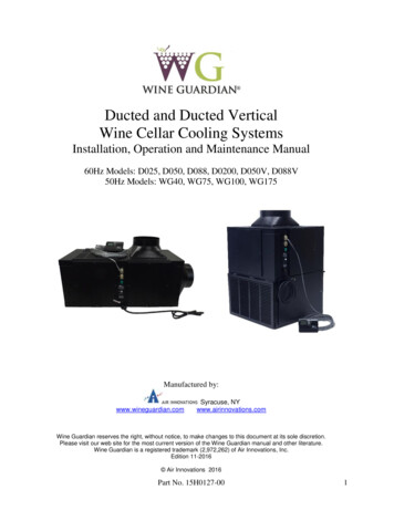 Wine Cellar Cooling Systems - Evolution Air