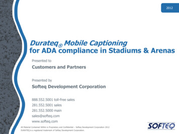Durateq Mobile Captioning For ADA Compliance In Stadiums & Arenas