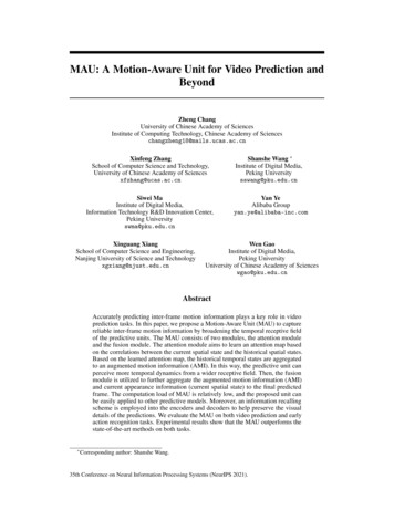 MAU: A Motion-Aware Unit For Video Prediction And Beyond