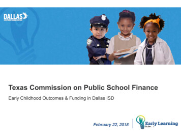 Texas Commission On Public School Finance
