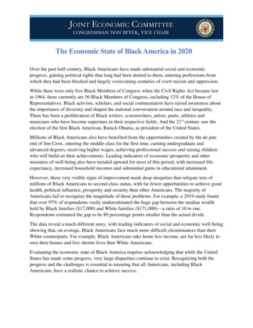 The Economic State Of Black America In 2020