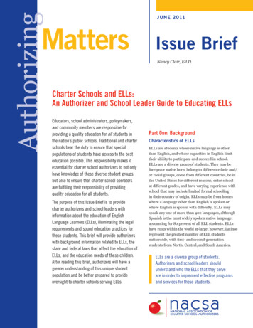 Charter Schools And ELLs: An Authorizer And School Leader Guide . - ERIC