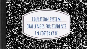 Education System Challenges For Students - NRCYS