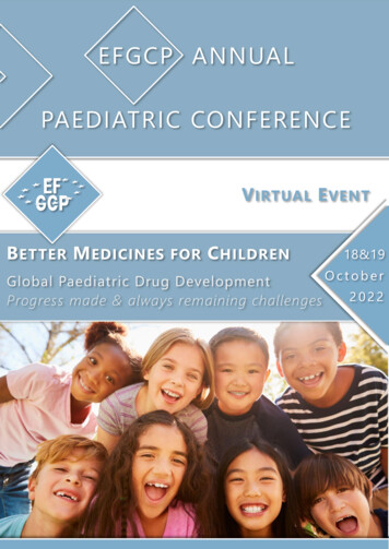 Efgcp Annual Paediatric Conference