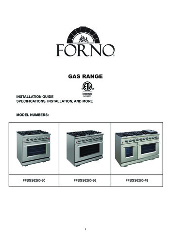 GAS RANGE - Forno