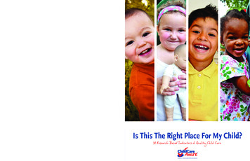 Is This The Right Place For My Child? - Child Care Aware Of America